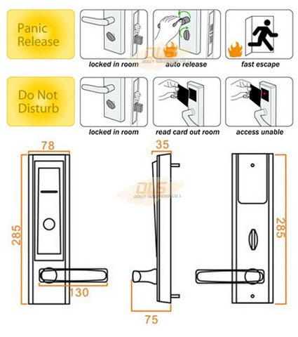 Hotel Lock รุ่น : HL8009J