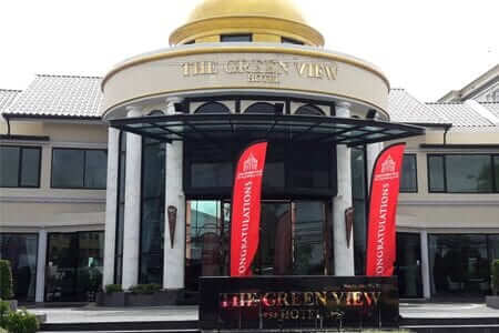 The Green View Hotel (โรงแรมเดอะกรีนวิว) ติดตั้ง ประตูบานเลื่อนอัตโนมัติ