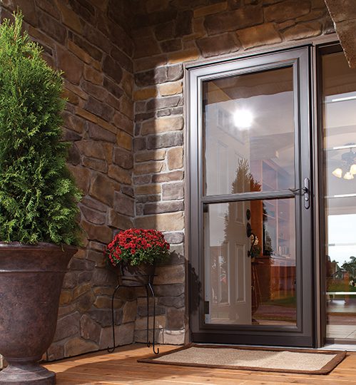 retractable screen storm doors