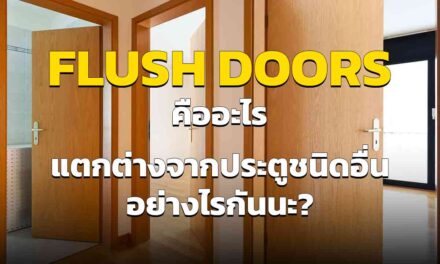 ประตู Flush Doors คืออะไร แตกต่างจากประตูชนิดอื่นอย่างไร ทำไมถึงควรเลือกใช้