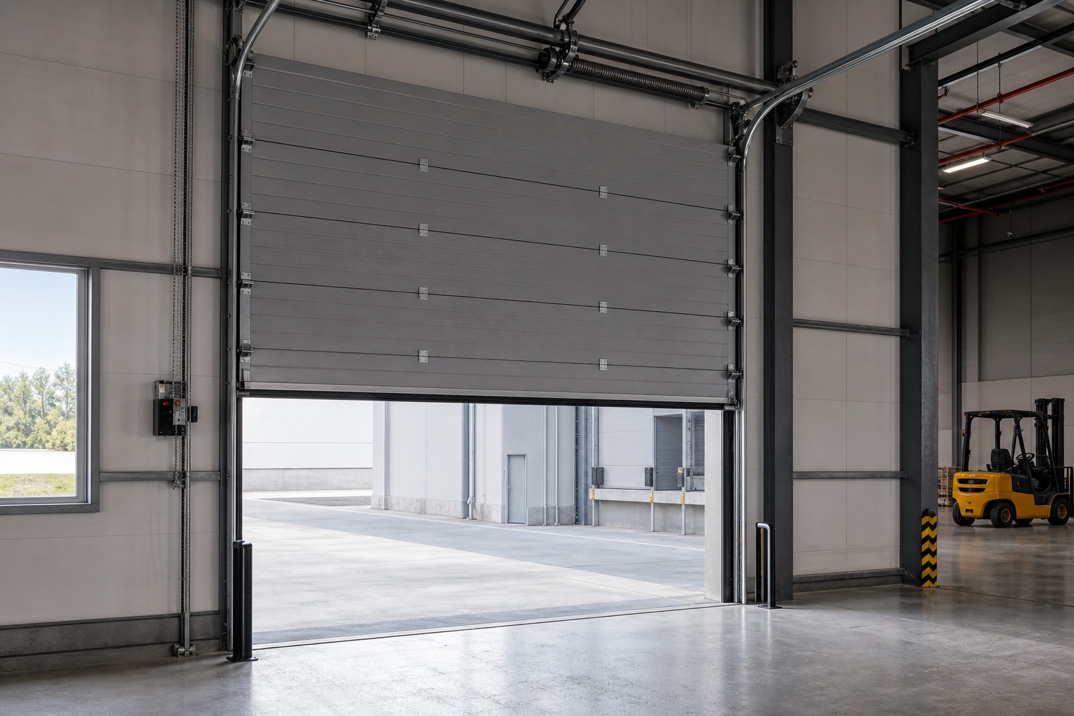 Overhead Door (ประตูยก Sectional) โรงงาน คลังสินค้า ห้องเย็น — XEKA AUTO DOOR
