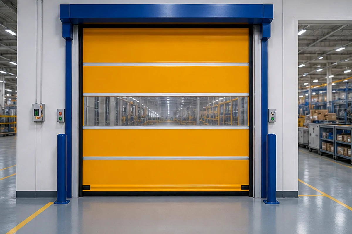 High Speed Door · ประตูม้วนความเร็วสูง · Rapid Roll Door PVC สำหรับโรงงาน