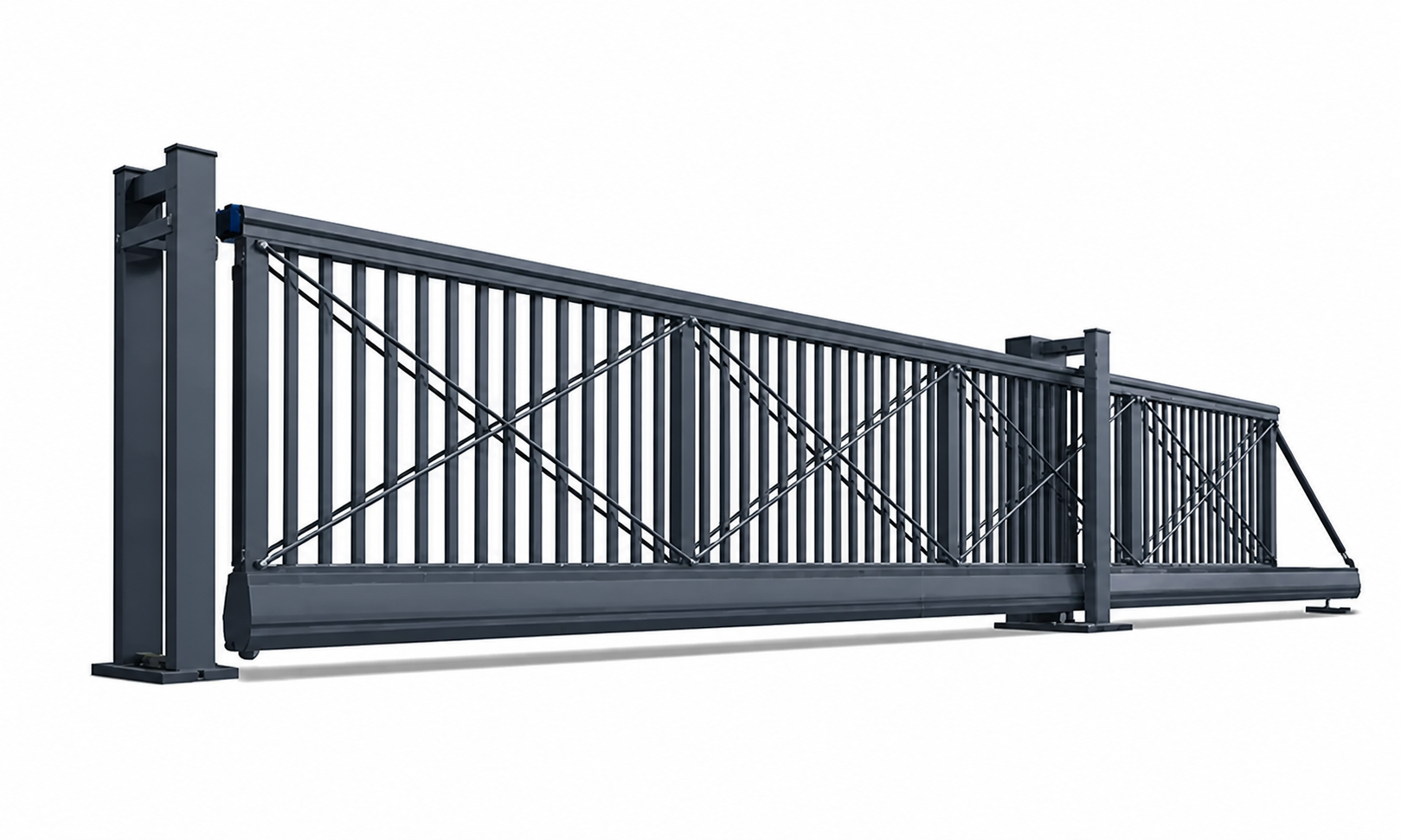 ประตูรั้วเลื่อนคานยื่น — Cantilever Sliding Gate | XEKA