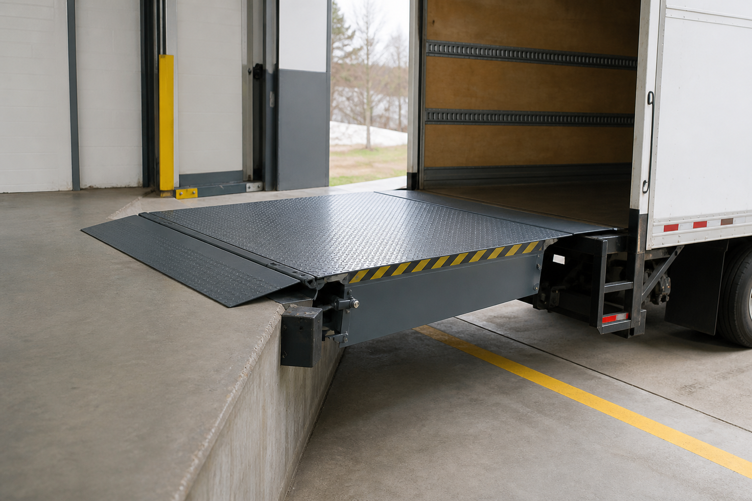 แท่นปรับระดับ Dock Leveler เชื่อมพื้นท่าเทียบรถกับพื้นรถบรรทุก